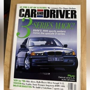 Car and driver three series Magic April 1998